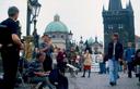 Musicians on Charles Bridge.